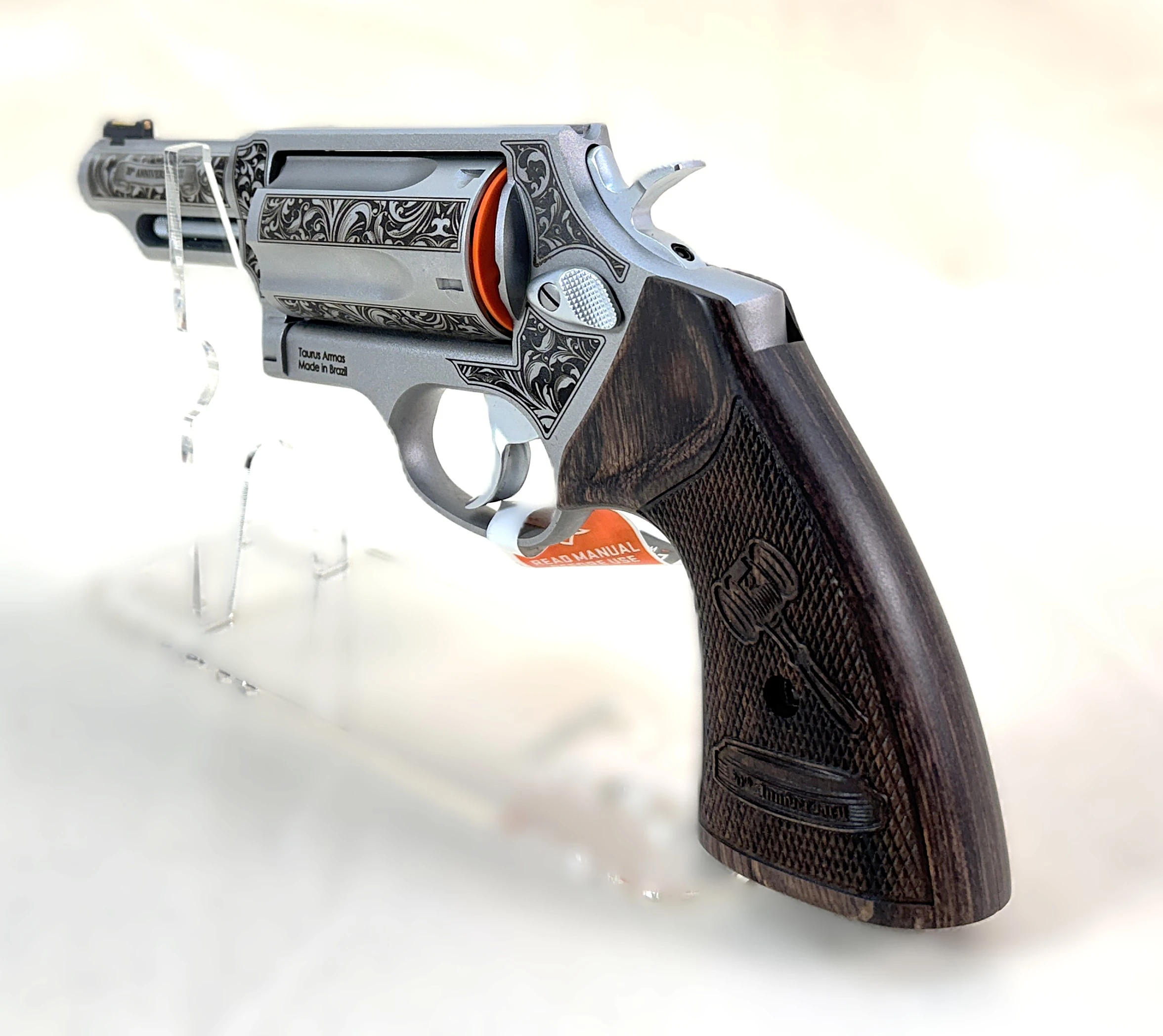 Taurus Judge grip with gavel carving
